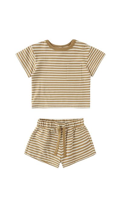 QUINCY MAE QUINCY MAE Boxy Pocket Tee & Short Set