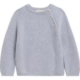 QUINCY MAE QUINCY MAE Kids' Bailey Heathered Organic Cotton Knit Sweater
