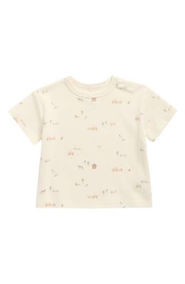 QUINCY MAE QUINCY MAE Kids' Farm Print Boxy Organic Cotton T-Shirt
