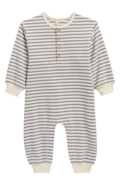 QUINCY MAE QUINCY MAE Kids' Stripe Stretch Organic Cotton Romper
