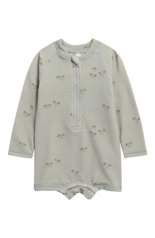 QUINCY MAE QUINCY MAE Long Sleeve UPF 50+ One-Piece Rashguard Swimsuit