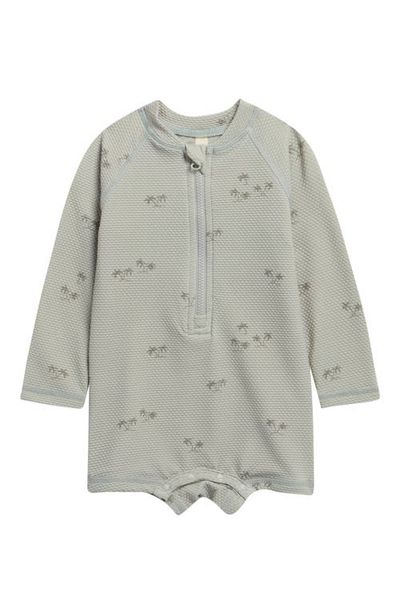 QUINCY MAE QUINCY MAE Long Sleeve UPF 50+ One-Piece Rashguard Swimsuit