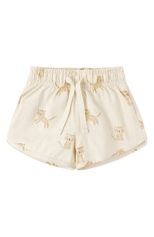 QUINCY MAE QUINCY MAE Tiger Print UPF 50+ Swim Trunks
