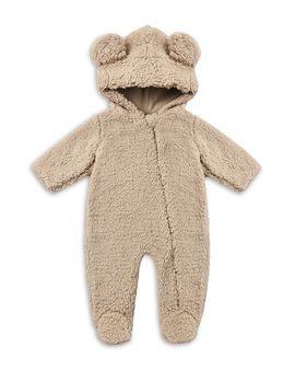 Quincy Mae Quincy Mae Unisex Faux Sherpa Hooded Bear Footie