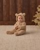 Quincy Mae Quincy Mae Unisex Faux Sherpa Hooded Bear Footie - 3