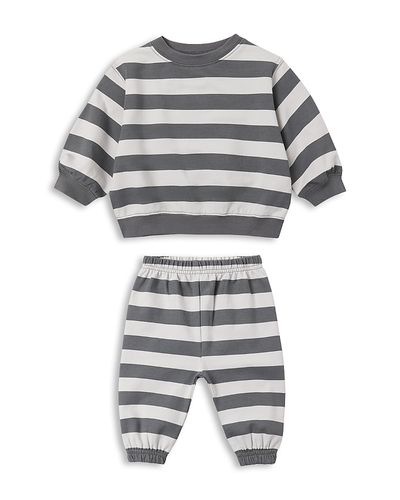 Quincy Mae Quincy Mae Unisex Striped Shirt & Pants Set