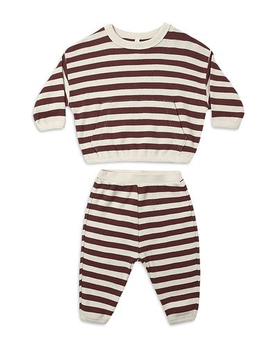 Quincy Mae Quincy Mae Unisex Waffle Slouch Top & Pants Set