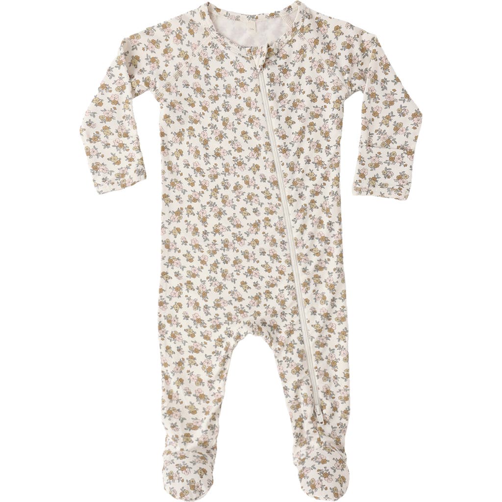 QUINCY MAE QUINCY MAE Wildflower Zip Footie
