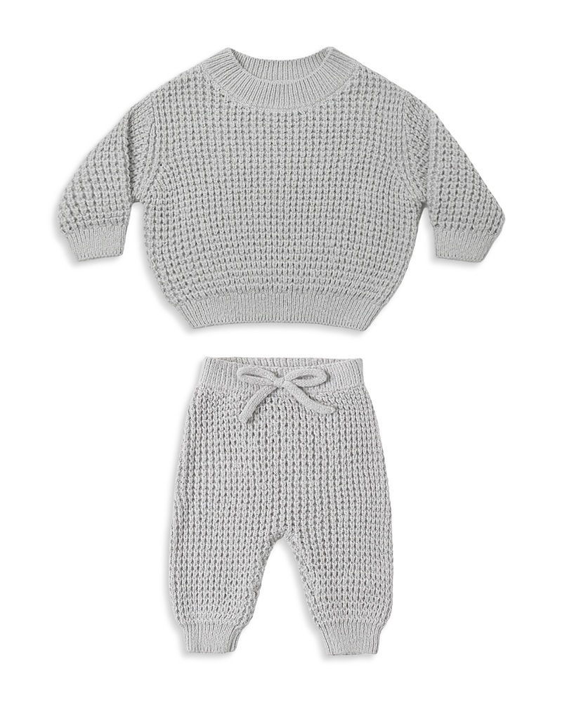 Quincy Mae Quincy MaeUnisex Chunky Knit Cotton Blend Sweater & Pants Set