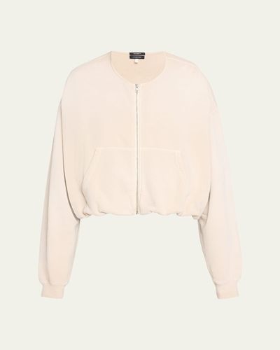 R13 Balloon-Sleeve Cotton Bomber Jacket