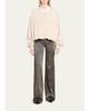 R13 Charlotte Flared Stretch Denim Jeans - 2