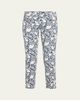 R13 Floral Boy Straight Cropped Jeans - 1