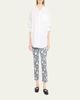 R13 Floral Boy Straight Cropped Jeans - 2