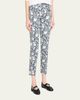 R13 Floral Boy Straight Cropped Jeans - 4