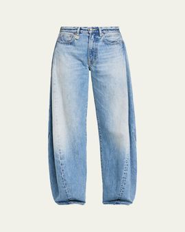 R13 Janine Low-Rise Spliced Denim Jeans
