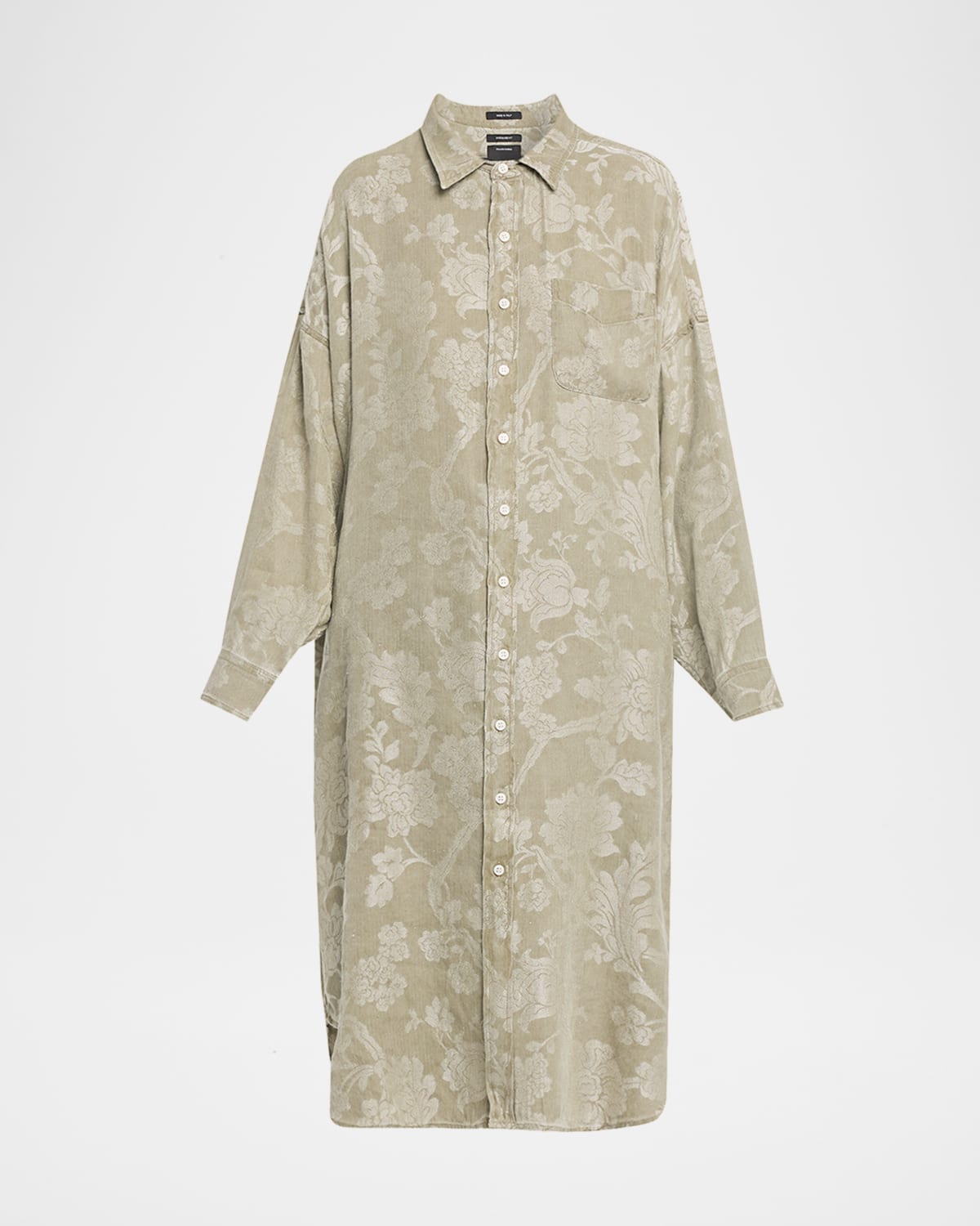 R13 Jumbo Linen-Blend Shirtdress