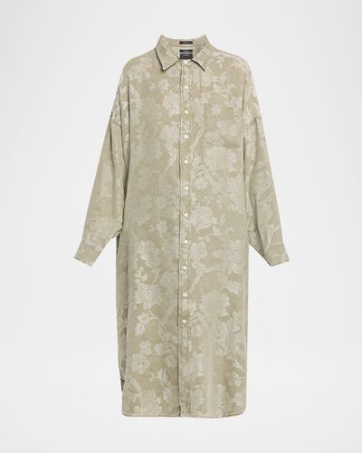 R13 Jumbo Linen-Blend Shirtdress