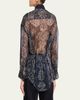 R13 Long-Sleeve Silk Overlay Shirt - 3