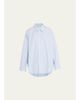 R13 Oxford Oversized Pin-Stripe Shirt - 1