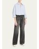 R13 Oxford Oversized Pin-Stripe Shirt - 2