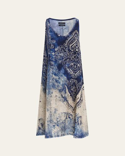 R13 Printed Midi Tank Dress