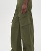 R13 R13 Barrel Cargo Pants Olive Green - 4