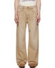 R13 R13 Beige Damon Pleated Jeans - 1
