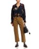 R13 R13 Bf High Rise Ankle Straight Jeans in Heavy Tan Cord Brown - 2