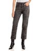 R13 R13 Bf High Rise Straight Jeans in Brown Snake Jacquard - 1