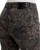 R13 R13 Bf High Rise Straight Jeans in Brown Snake Jacquard - 5