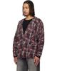 R13 R13 Black & Red Printed Oversized Cardigan - 4