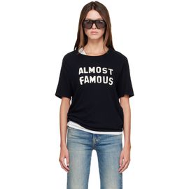 R13 R13 Black 'Almost Famous' Relaxed T-shirt