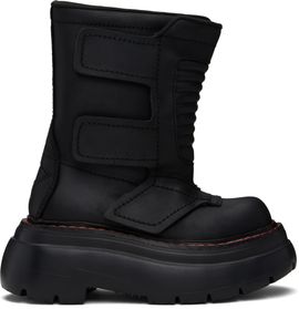 R13 R13 Black Chunky Racing Boots