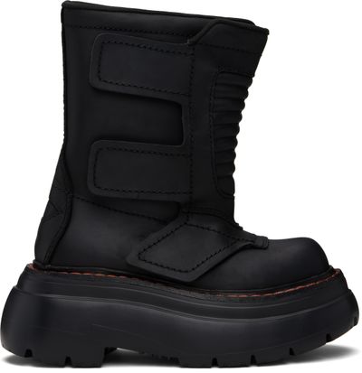 R13 R13 Black Chunky Racing Boots
