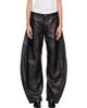 R13 R13 Black Janine Barrel Leather Pants - 1