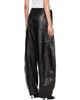 R13 R13 Black Janine Barrel Leather Pants - 3