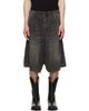 R13 R13 Black Jesse Carpenter Denim Shorts - 1
