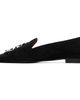 R13 R13 Black Pointed Toe Logo Loafers - 3