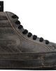 R13 R13 Black Rogue Distressed Sneakers - 1