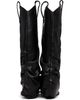 R13 R13 Black Sleeve Mid Cowboy Boots - 2