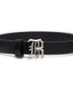 R13 R13 Black Slim 'R13' Logo Belt - 1