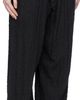 R13 R13 Black Triple Pleat Crossover Trousers - 2