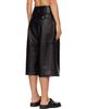 R13 R13 Black Triple Pleat Culotte Leather Shorts - 3
