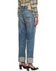 R13 R13 Blue Cuffed Boyfriend Jeans - 3