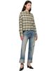 R13 R13 Blue Cuffed Boyfriend Jeans - 4
