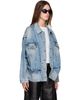 R13 R13 Blue Roxy Moto Denim Jacket - 2