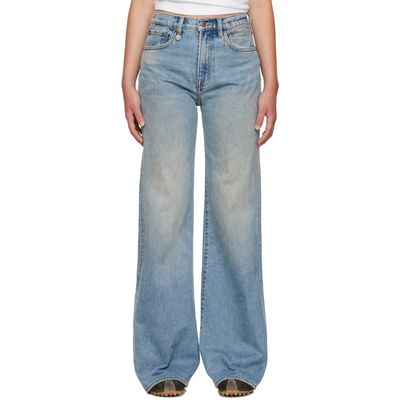 R13 R13 Blue Straight Jeans