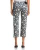R13 R13 Boy Cropped Straight Jeans in Dark Blue Floral - 3