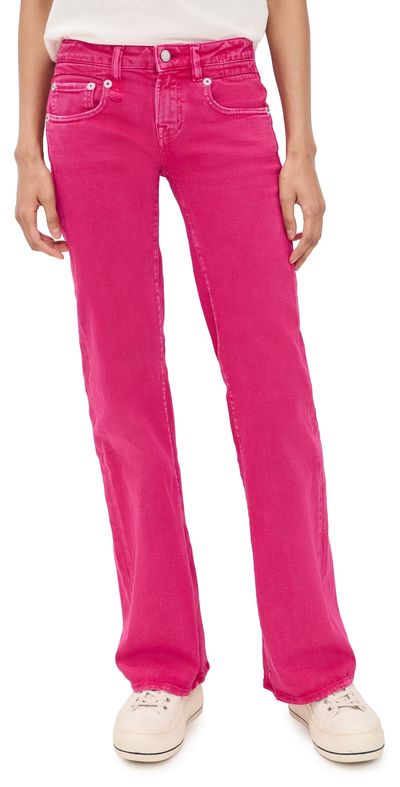 R13 R13 Boy Flare Jeans Fuchsia Stretch