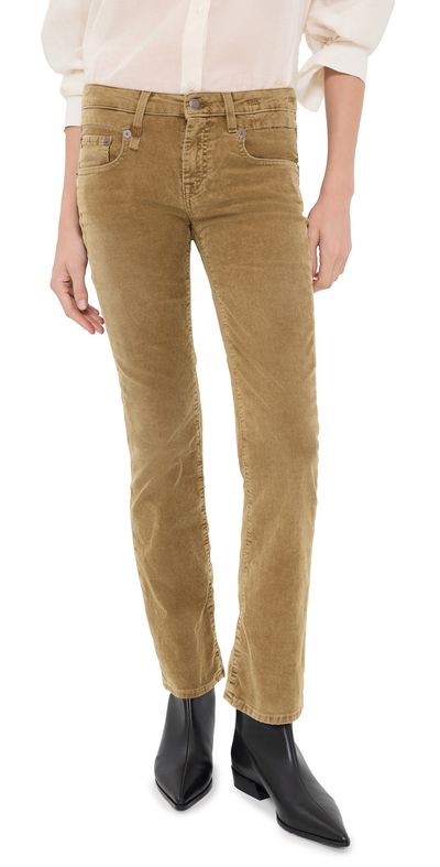 R13 R13 Boy Kick Corduroy Pants GOLDEN BROWN STRETCH CORD